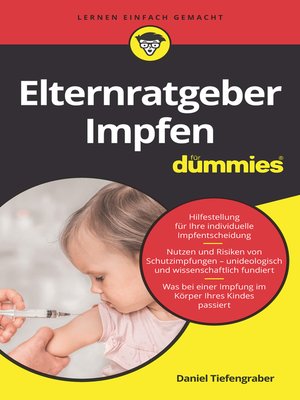 cover image of Elternratgeber Impfen f&uuml;r Dummies